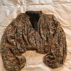 Brand New Lulus Printed Crop Top- size XS